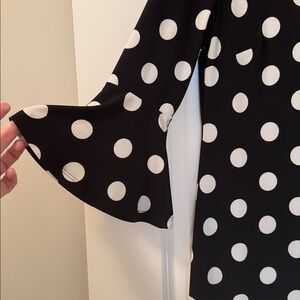 Tommy Hilfiger Dress, Black w White Polka Dots, 8